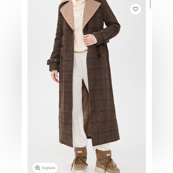 Avec Les Filles Double Layered Trench Coat - Picture 8 of 9